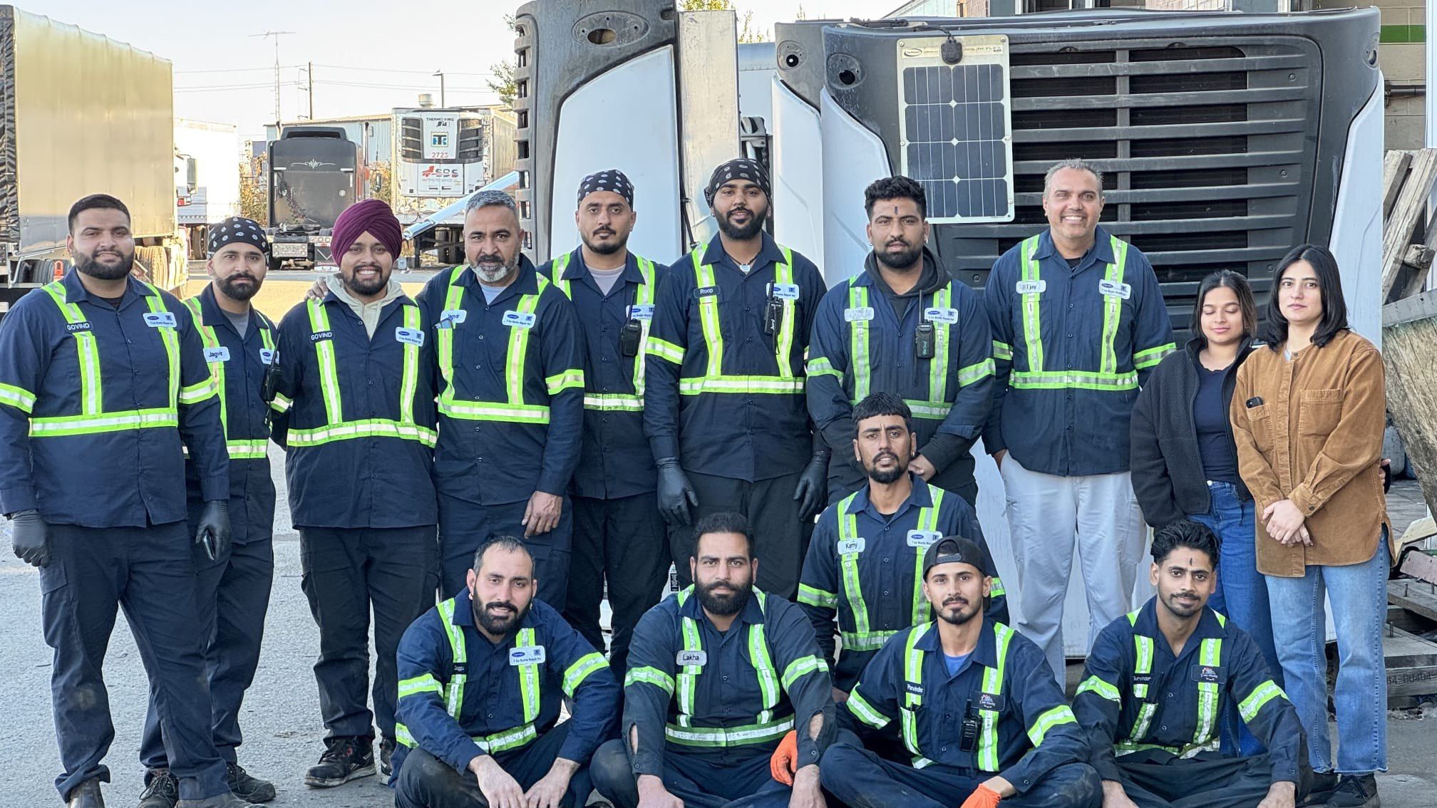 The T Jay Reefer Repair Inc. team at our Brampton shop